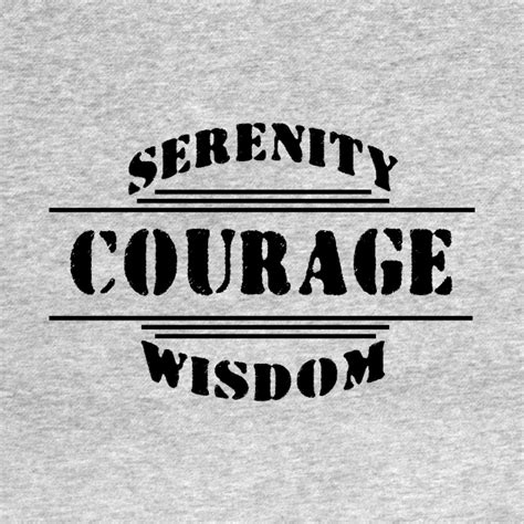 Serenity Courage Wisdom 12 Step Recovery Long Sleeve T Shirt