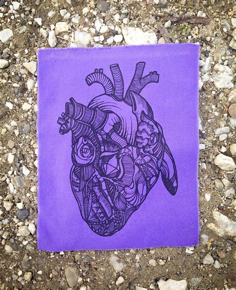 back patch art anatomical heart by oakheartcollective on etsy transaction