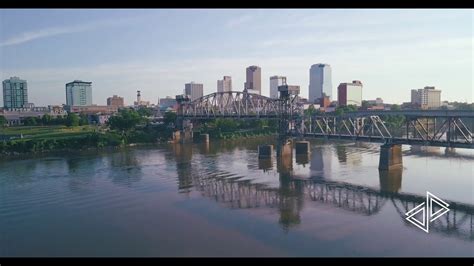 Little Rock Ar Downtown Skyline 4k Youtube