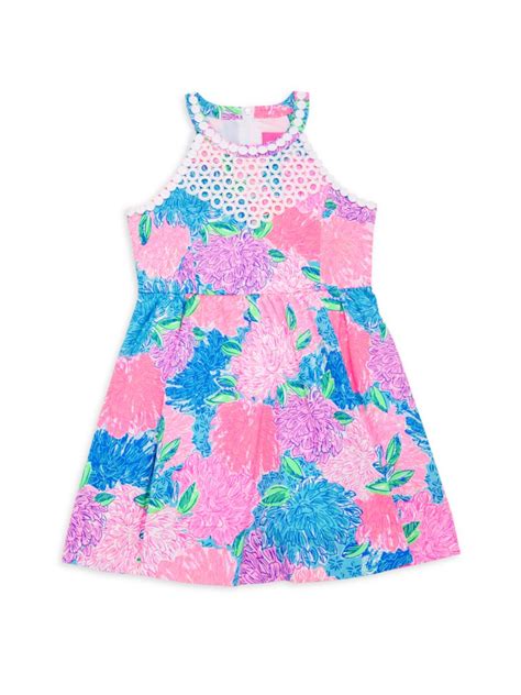 Shop Lilly Pulitzer Kids Little Girls And Girls Floral Kinley Dress