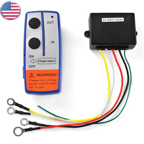 12v Electric Winch Wireless Remote Control System Switch For Truck Jeep