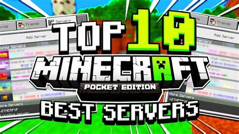 Top 10 Best Mcpe Servers Minecraft Pe Pocket Edition Xbox