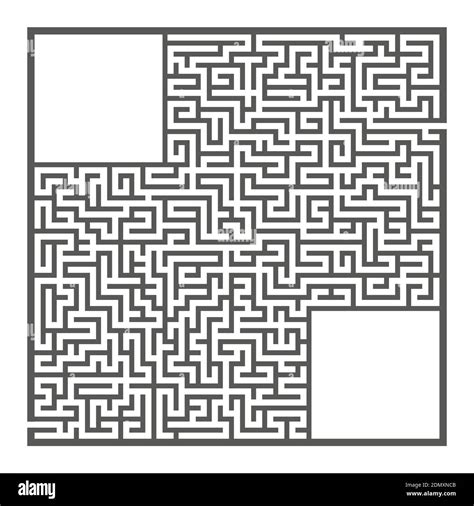 Difficult Large Square Maze Game For Kids And Adults Puzzle For