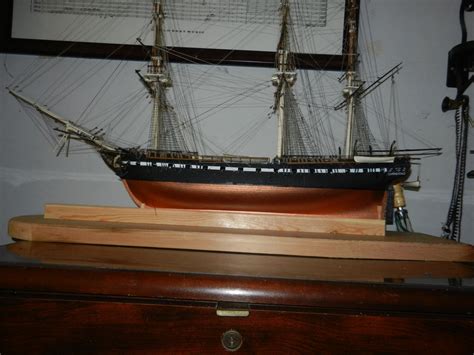 Model Stand Uss Constitution By Woodbutchery