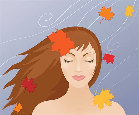 Best Woman Hair Blowing In Wind Illustrations Royalty Free Vector