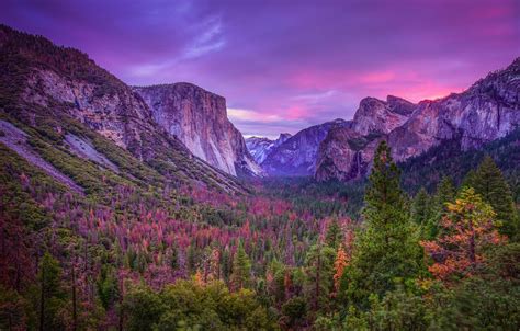 Yosemite National Park Sunset Wallpapers Wallpaper Cave