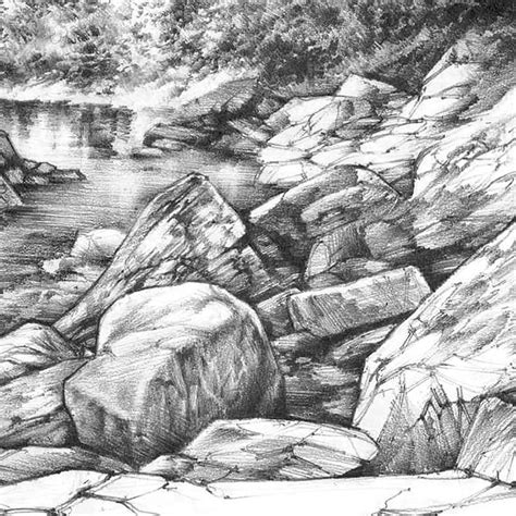 Landscape Drawing Pictures Easy With Pencil Digiphotomasters