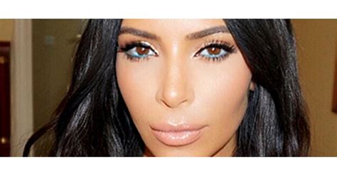 Kim Kardashians Turquoise Eyeliner Popsugar Beauty