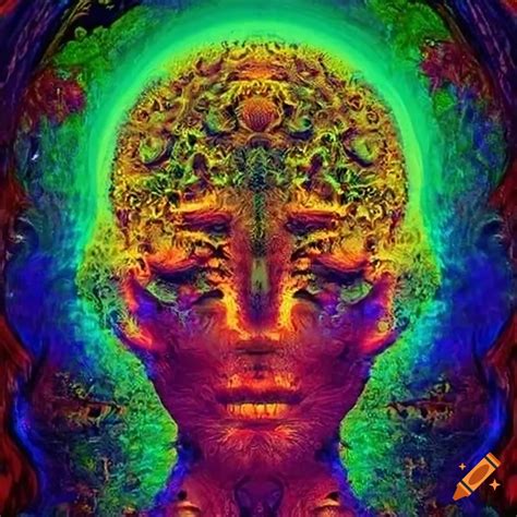 Psychedelic Artwork Of Love And Nature