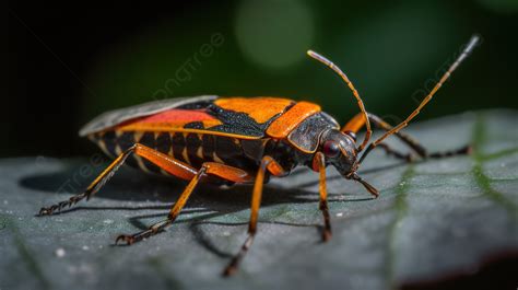 Large Orange And Black Bug Sitting On Leaf Background What Is This Bug
