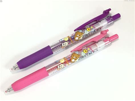 San X Rilakkuma Korilakkuma Ballpoint Pen 2pcs Set Pink Andpurple Ink