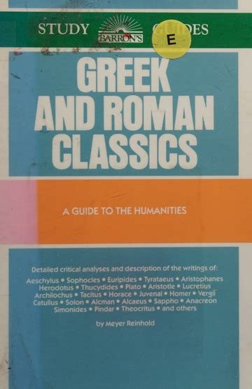 Essentials Of Greek And Roman Classics A Guide To The Humanities