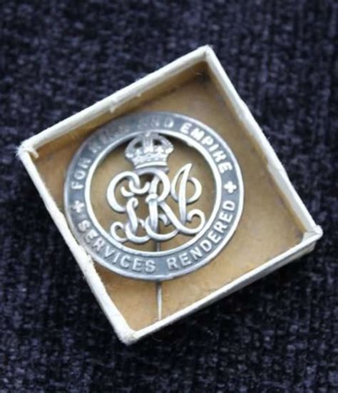 Boxed Ww1 Silver War Badge In General Medals