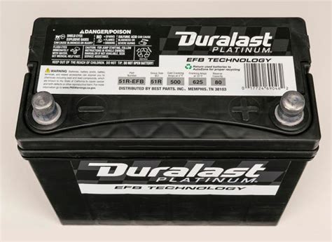 Duralast Platinum 51r Efb Car Battery Review Consumer Reports