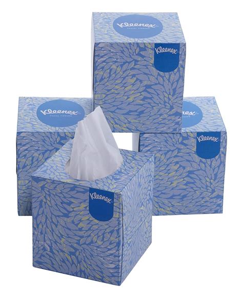 Kleenex® Facial Tissue Cube 60042 2 Ply Face Tissue 4 Tissue Boxes X