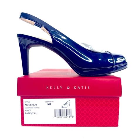 Kelly And Katie Shoes Kelly Katie Women Size 9 Navy Blue Faux Patent