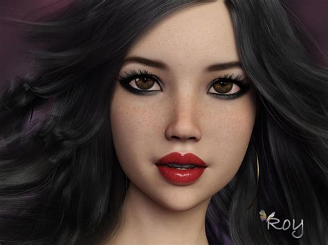 Dark Haired Beauty By Roy3d On Deviantart