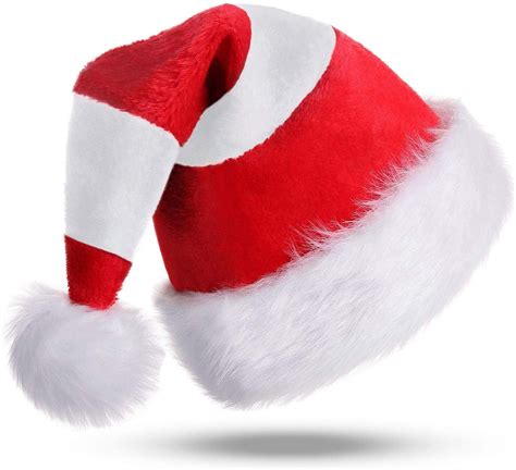 Children Christmas Santa Hatkids Double Layered Luxury Plush