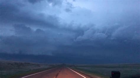 Tornado Warned Storm Over Dighton Kansas This Evening Youtube