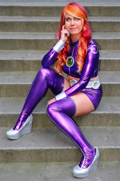 Starfire Cosplay Teen Titans Inspired Dc Comics Batman Sexy Etsy Hot Sex Picture
