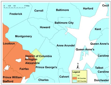 Washington Dc County Map Images And Photos Finder