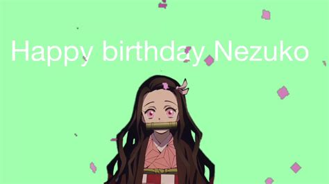 Nezuko Birthday Card