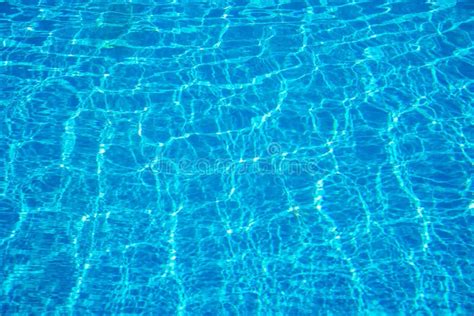 Water Swimming Pool Texture And Surface Water On Pool Stock Photo