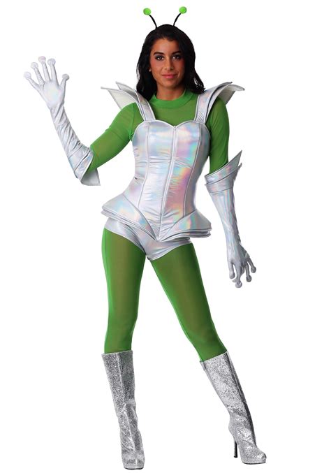 Womens Galactic Alien Babe Costume