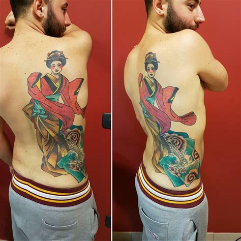 colorful japanese geisha tattoos meanings  designs