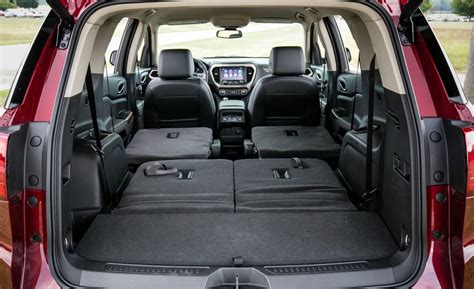 2017 Gmc Acadia Cargo Space And Storage Review Car And Driver