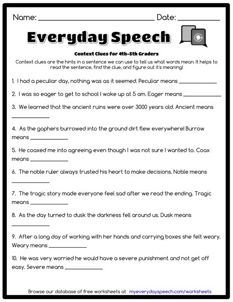 Language, reading informational text, reading literature, speaking. 6th Grade Context Clues Worksheet - Worksheets Samples