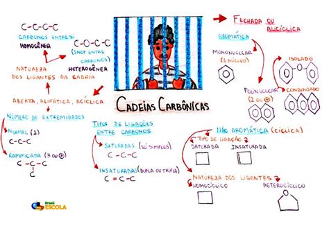 Cadeias Carbonicas Mapa Mental
