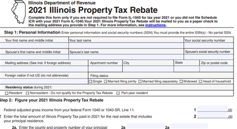 Illinois Tax Rebate For Property Taxes