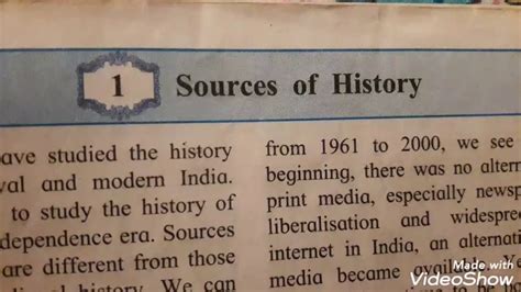 Class9th Sources Of History Youtube