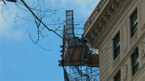 Scaffolding Still Dangling After High Winds On Upper East Side Abc7