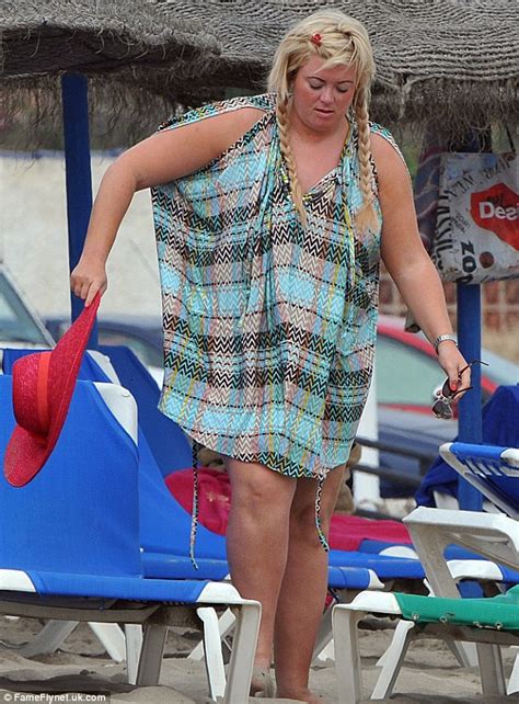 towie s gemma collins busting out of her swimsuit in marbella daily mail online