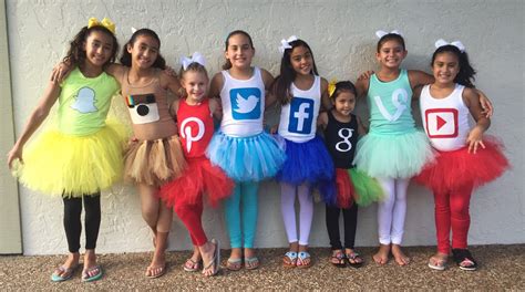 Social Media Tutus Costumes Group Costumes Halloween Girls Party