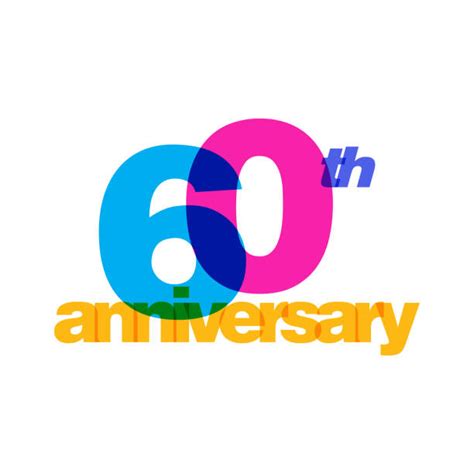 60th Anniversary Logo Illustrations Royalty Free Vector Graphics