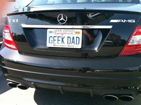 Mercedes benz license plate ideas. Here's a license plate for a proud Geek Dad. | Funny license plates, Geek dad, License plate