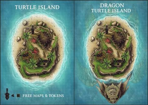 Dragon Turtle Island Caeora Dnd World Map Fantasy Map D D