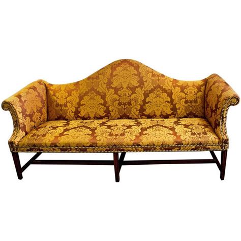 18th Century American Chippendale Camelback Sofa Chippendale