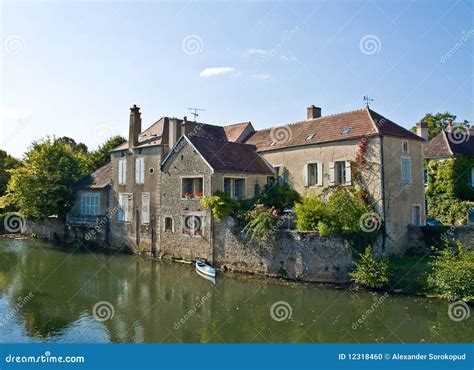 Old House On The River Stock Photo Image Of Country 12318460