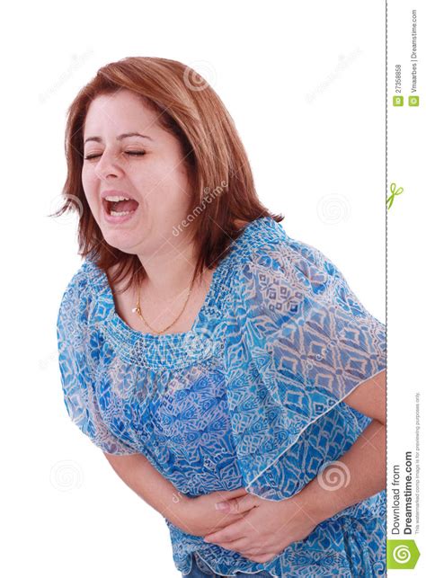 Girl With Stomach Ache Royalty Free Stock Photos - Image: 27358858