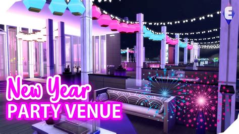 New Year Party Venue Speed Build The Sims 4 Youtube