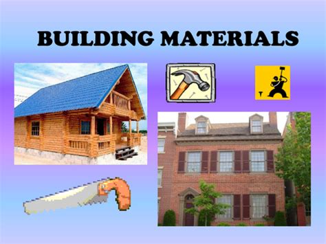 Building Materials Powerpoint Teaching Resources