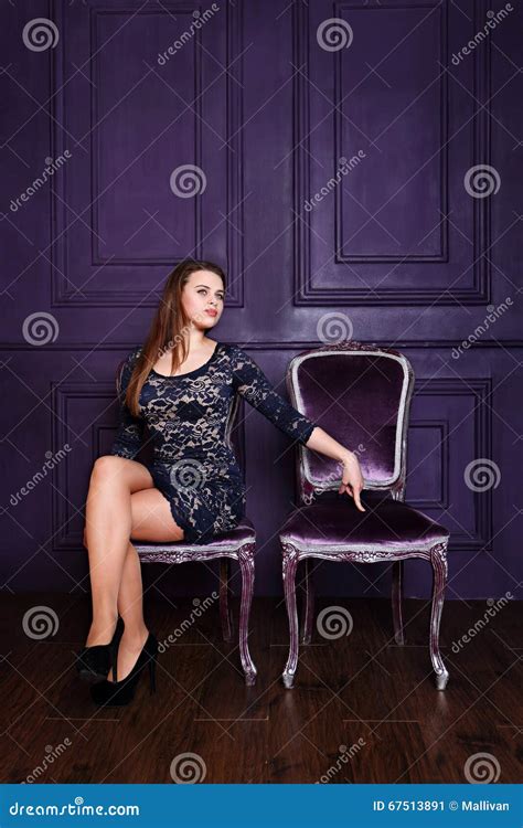 Woman Inviting To Sit Stock Image Image Of Lady Elegant