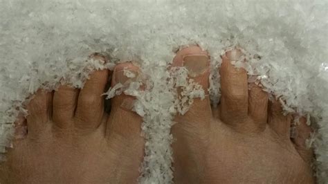 Bare Feet In Snow Free Stock Photo Public Domain Pictures