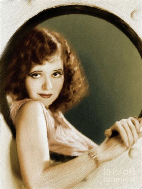 Clara Bow Vintage Actress Painting By Esoterica Art Agency
