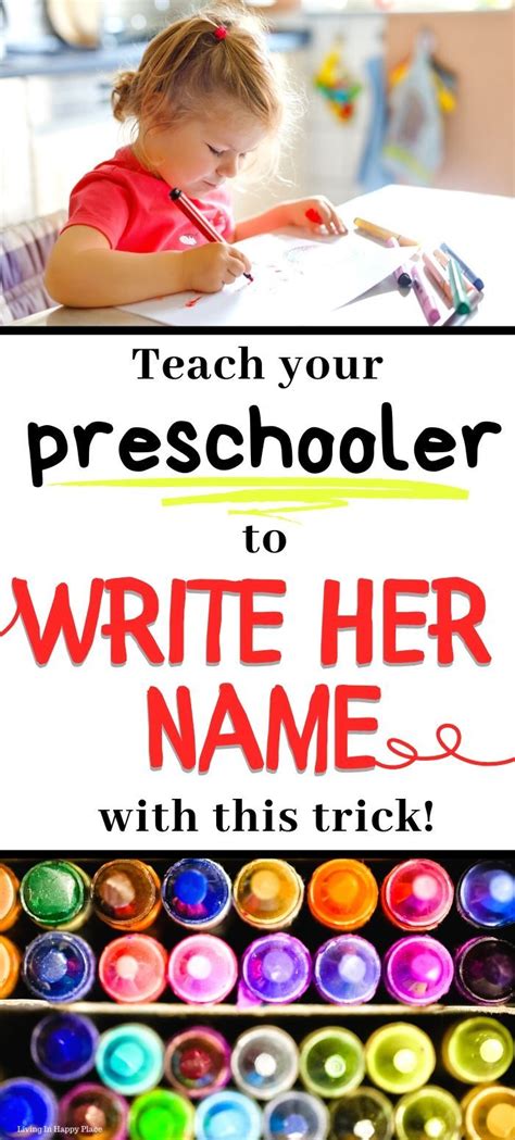 Teach Your Preschooler To Write Her Name With This Trick Writing