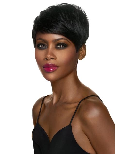 Popular Lace Front Pixie Cut Straight 100 Human Hair Wigs Fast Ship